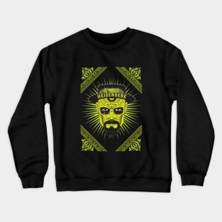 Heisenberg Skull in Green Crewneck Sweatshirt